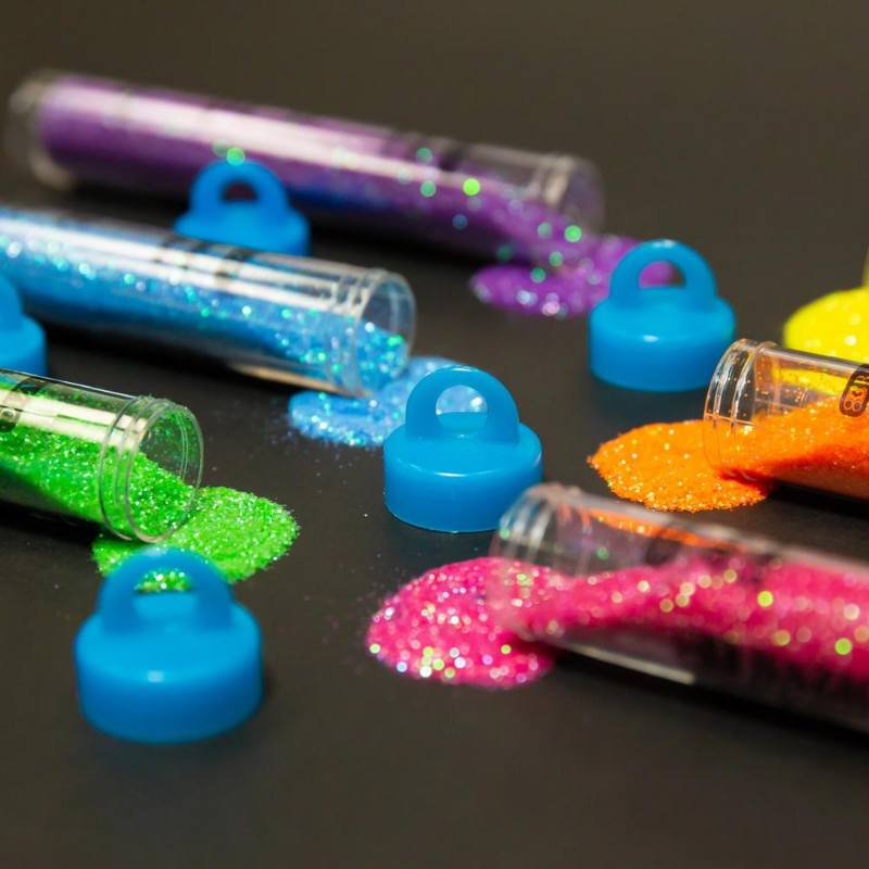 BAZIC 22g / 0.77 Oz. Neon Colour Glitter Tubes
