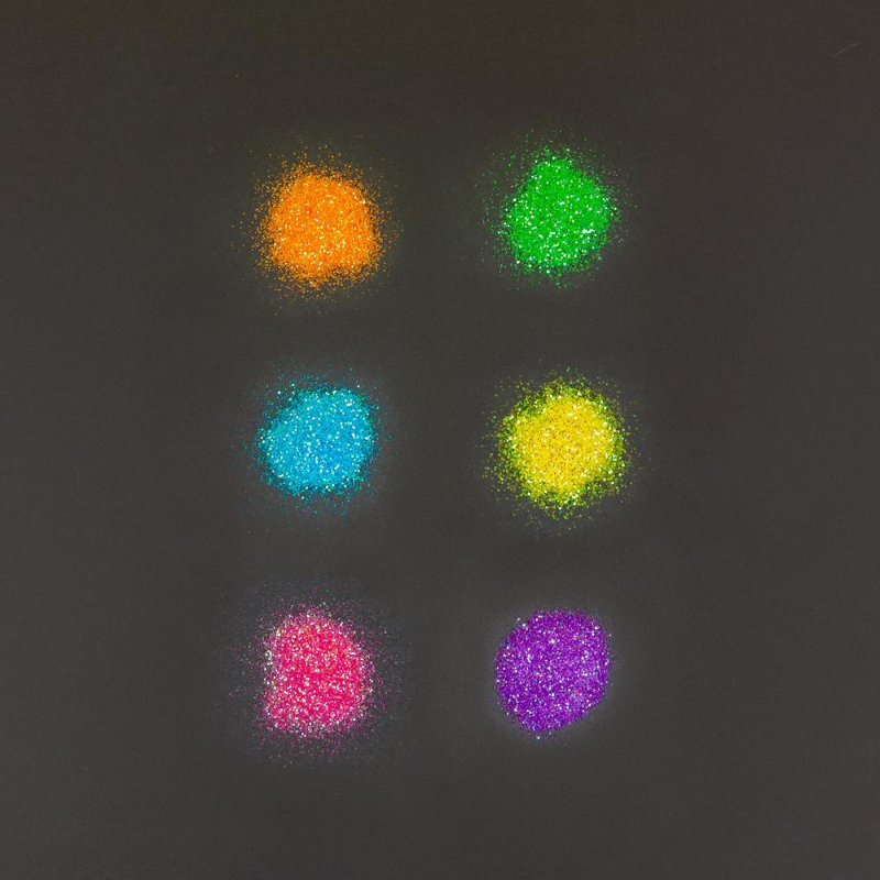 BAZIC 22g / 0.77 Oz. Neon Colour Glitter Tubes