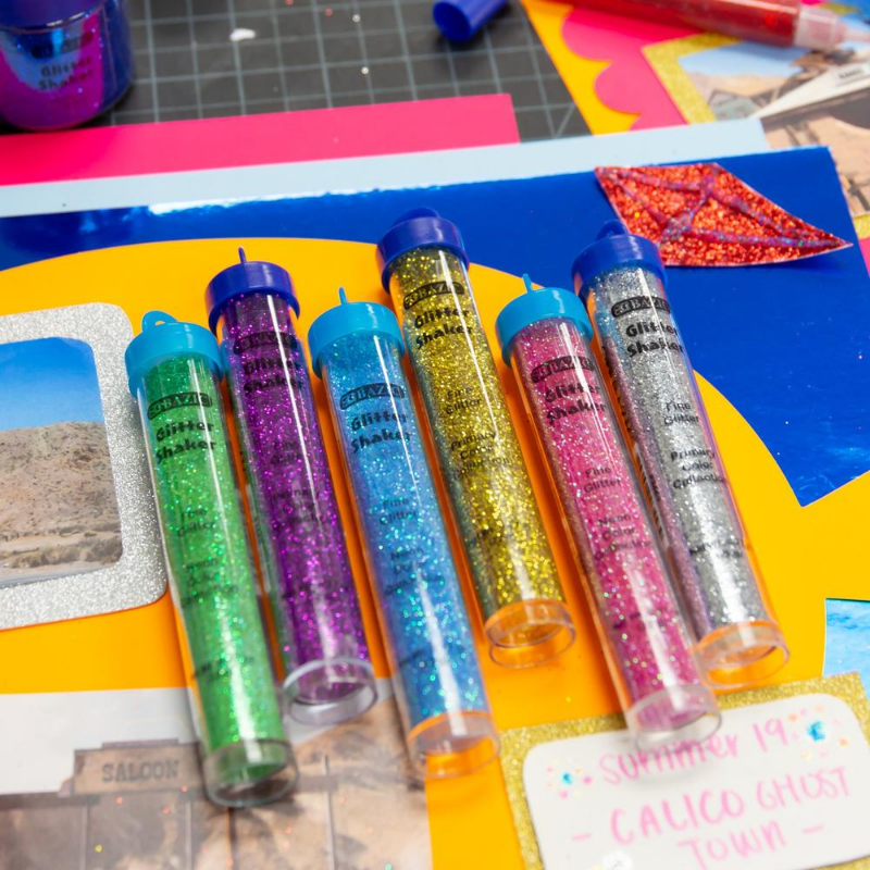 BAZIC 22g / 0.77 Oz. Neon Colour Glitter Tubes