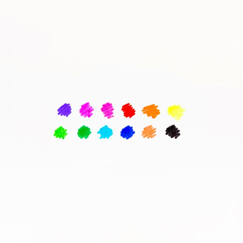 BAZIC 24 Color Washable Fiber Tip Pen
