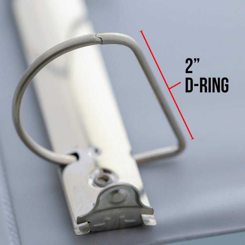 BAZIC 2" Slant D Ring View Binder w/ 2 Pockets - Black