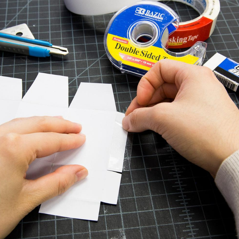 BAZIC 3/4" X 500" Double Sided Permanent Tape w/ Dispenser