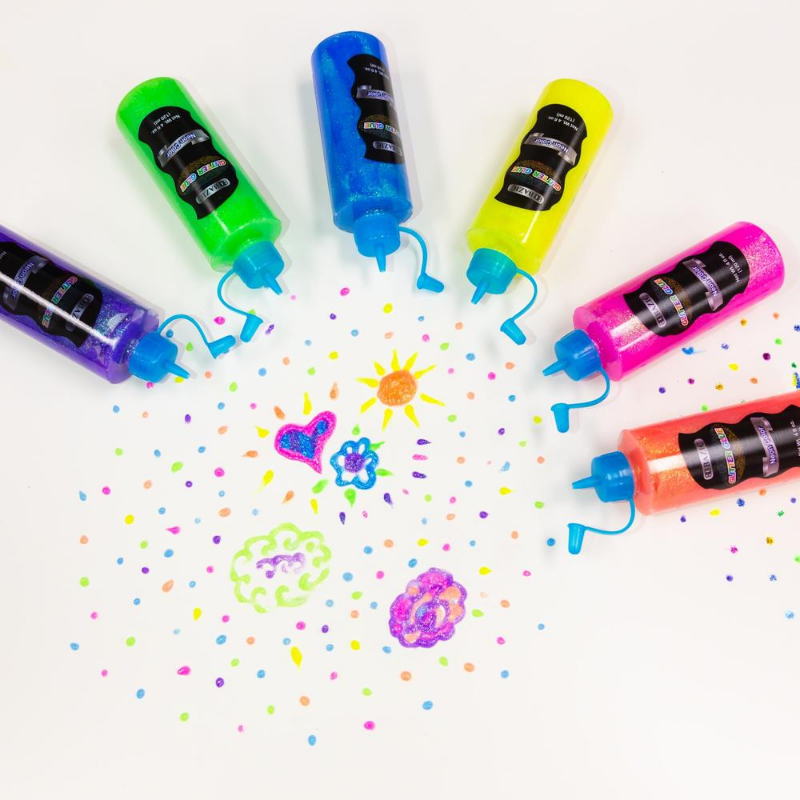 BAZIC 4 Oz. (120 mL) Neon Color Glitter Glue