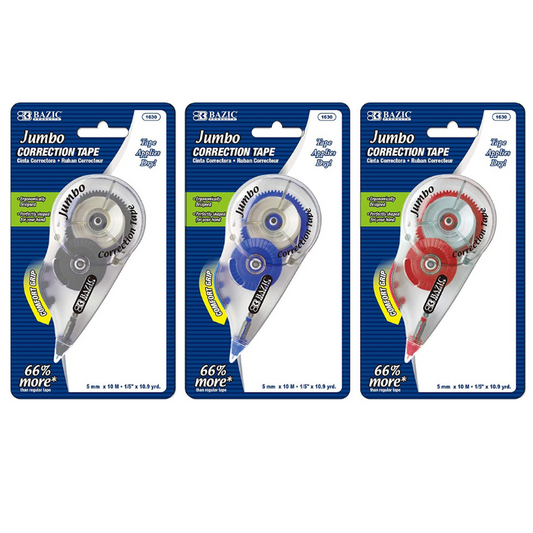 BAZIC 5mm x 394" Jumbo Correction Tape