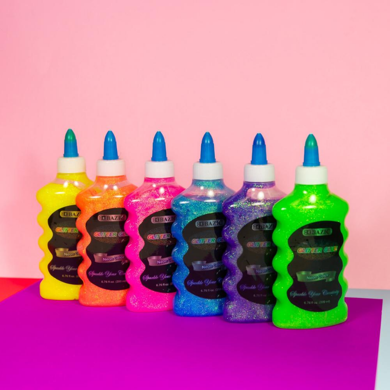 BAZIC 6.76 Oz. (200 mL) Neon Colour Glitter Glue
