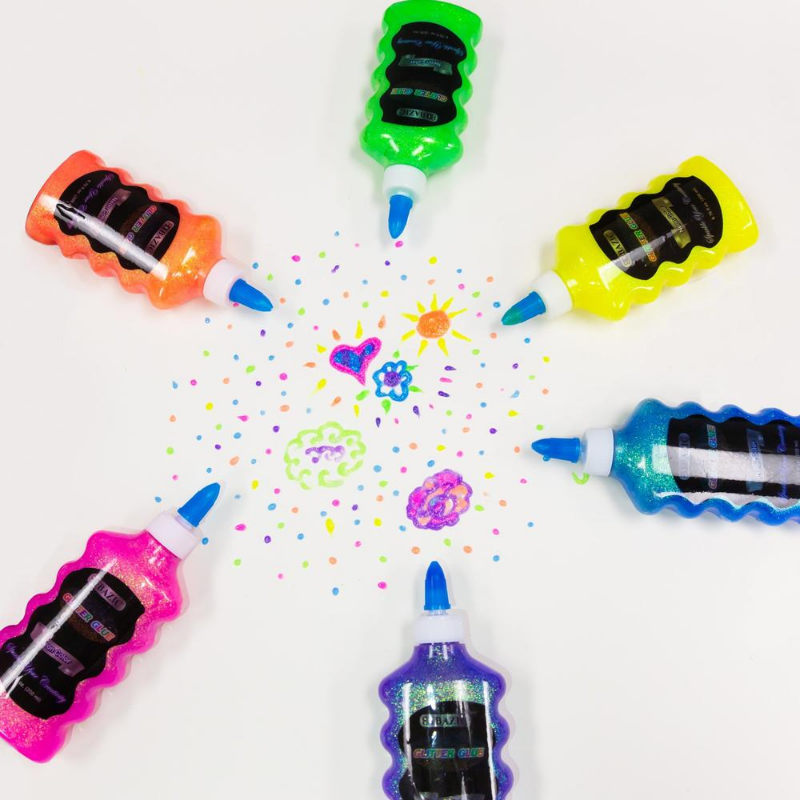 BAZIC 6.76 Oz. (200 mL) Neon Colour Glitter Glue