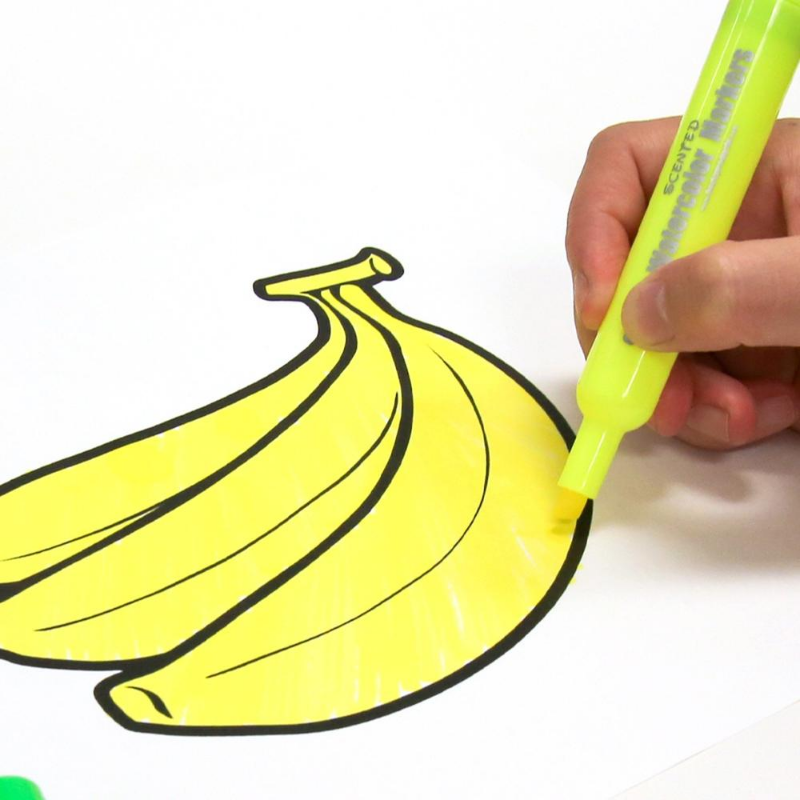 BAZIC Washable Scented Markers (6/Pack)