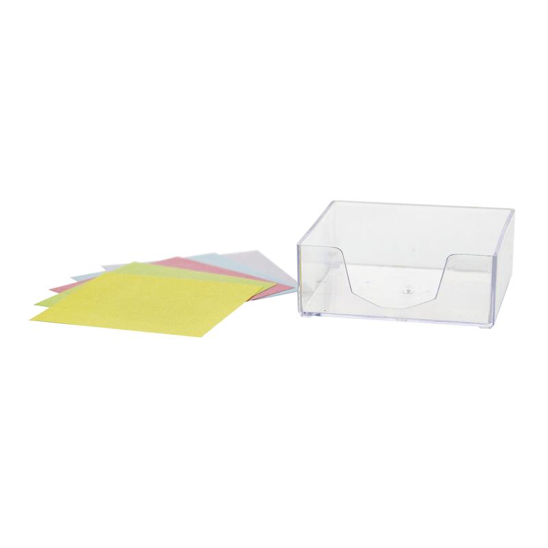BAZIC 75mm X 75mm 300 Ct. Color Paper Cube w/ Tray