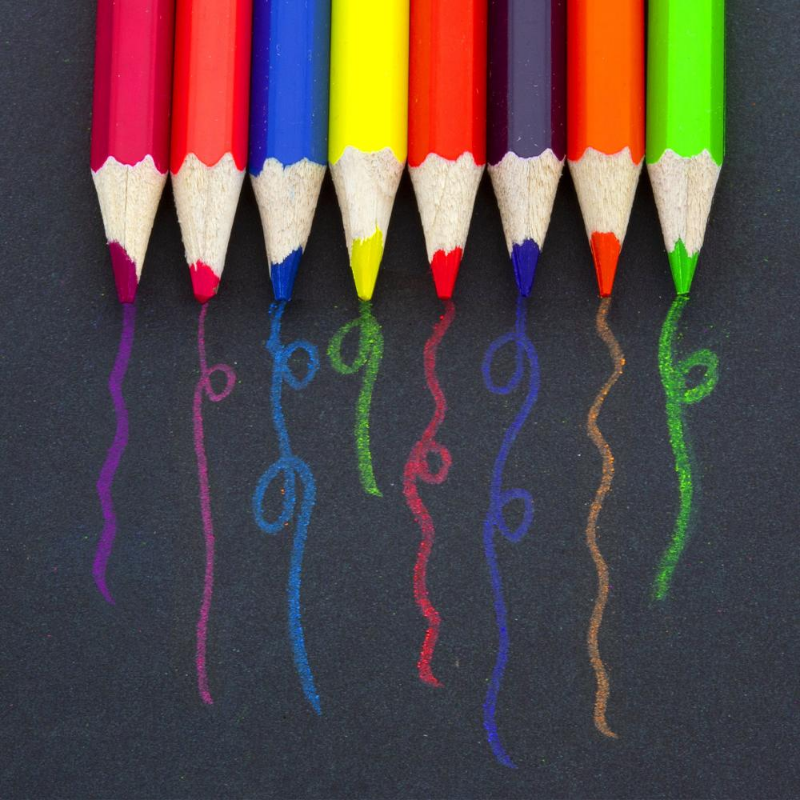 BAZIC Neon Coloured Pencils (8/Pack)