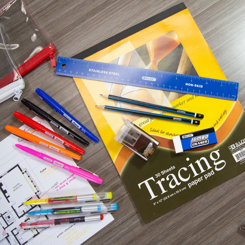 BAZIC 9" X 12" Tracing Paper Pad (30 Sheets)