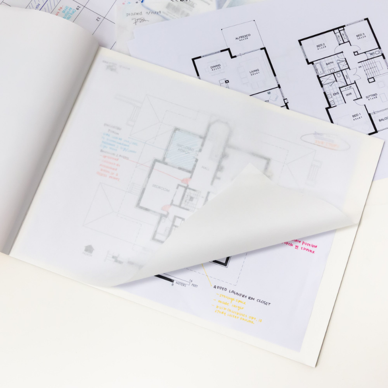 BAZIC 9" X 12" Tracing Paper Pad (30 Sheets)