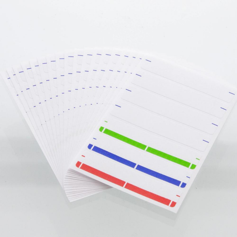 BAZIC Assorted Color File Folder Label (126/Pack)