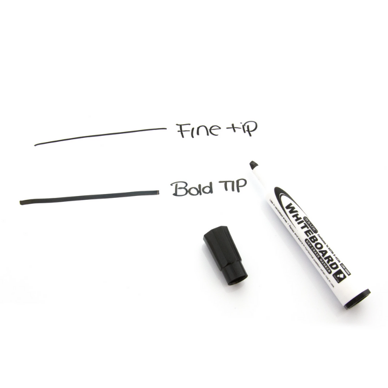 BAZIC Assorted Colour Chisel Tip Dry-Erase Markers (12/Pack)
