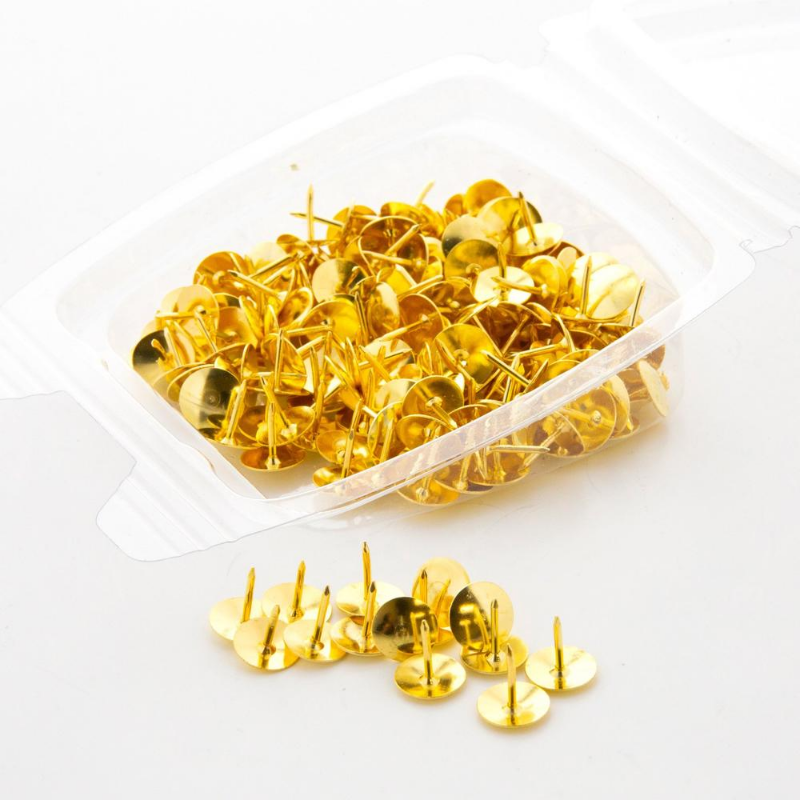 BAZIC Brass (Gold) Thumb Tack (200/Pack)
