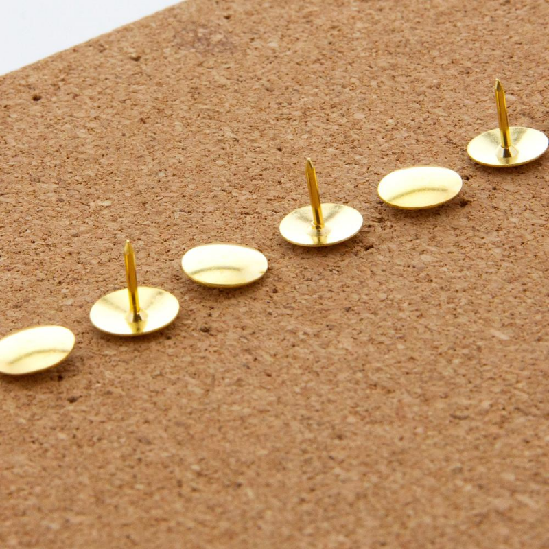 BAZIC Brass (Gold) Thumb Tack (200/Pack)