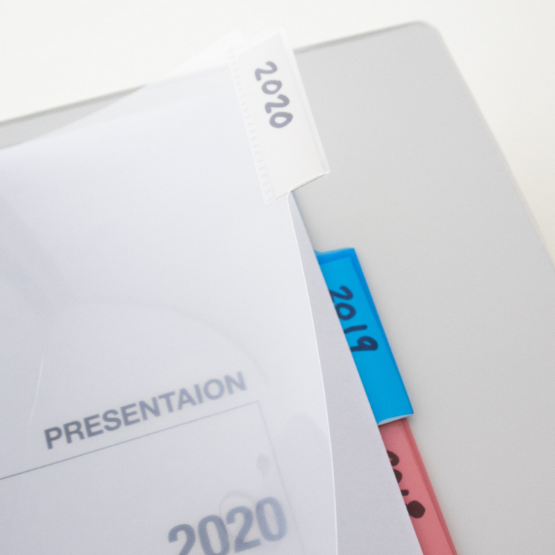 BAZIC 3-Ring Binder Dividers w/ 5-Insertable Colour Tabs