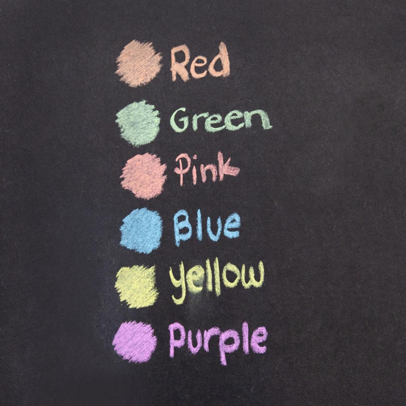 BAZIC Dustless Assorted Colour Chalk (24/Box)