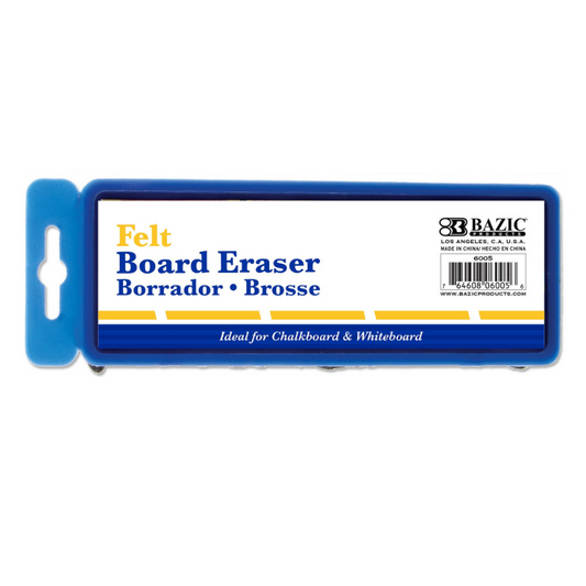 BAZIC Felt Chalkboard/Whiteboard Eraser w/ Hanger