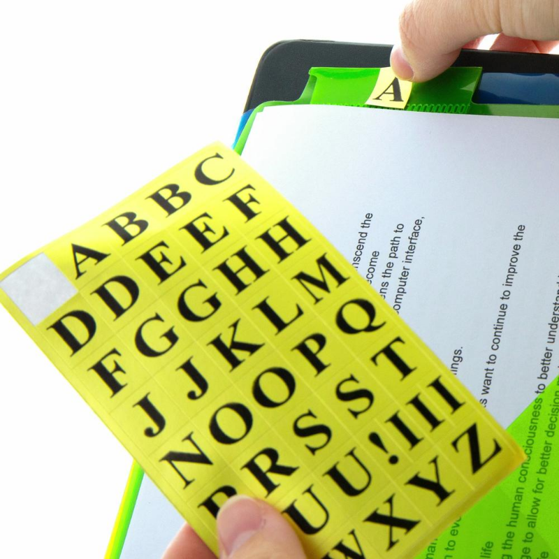 BAZIC Gold Foil Alphabet Label (378/Pack)