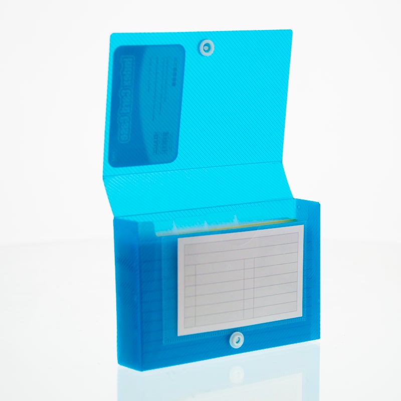 BAZIC 3" x 5" Index Card Case with 5-Tab Divider