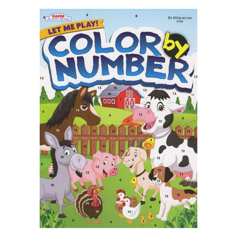 BAZIC KAPPA Activity & Colouring Let Me Play Book
