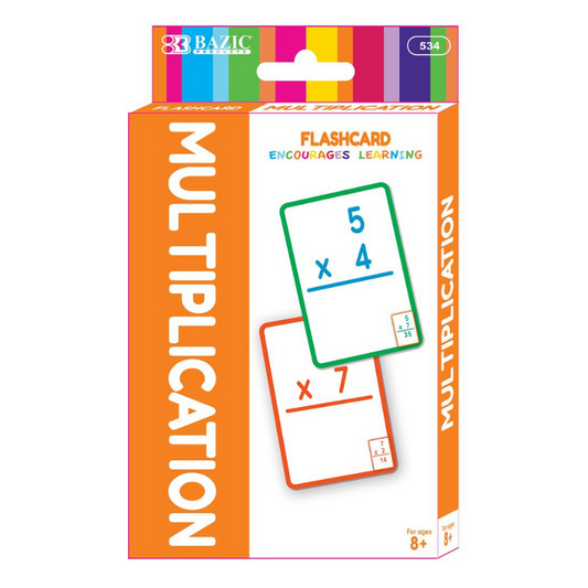 BAZIC Multiplication Flash Cards (36/Pack)