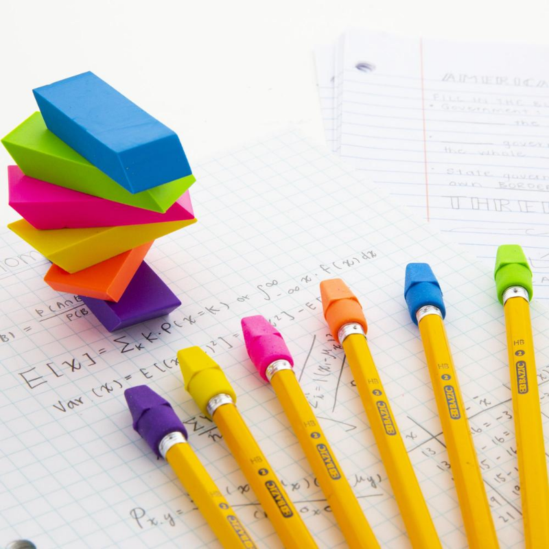 BAZIC Neon Eraser Sets (12/Pack)
