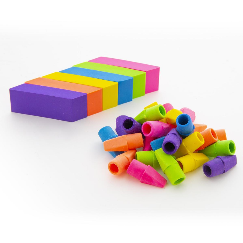 BAZIC Neon Eraser Sets (12/Pack)