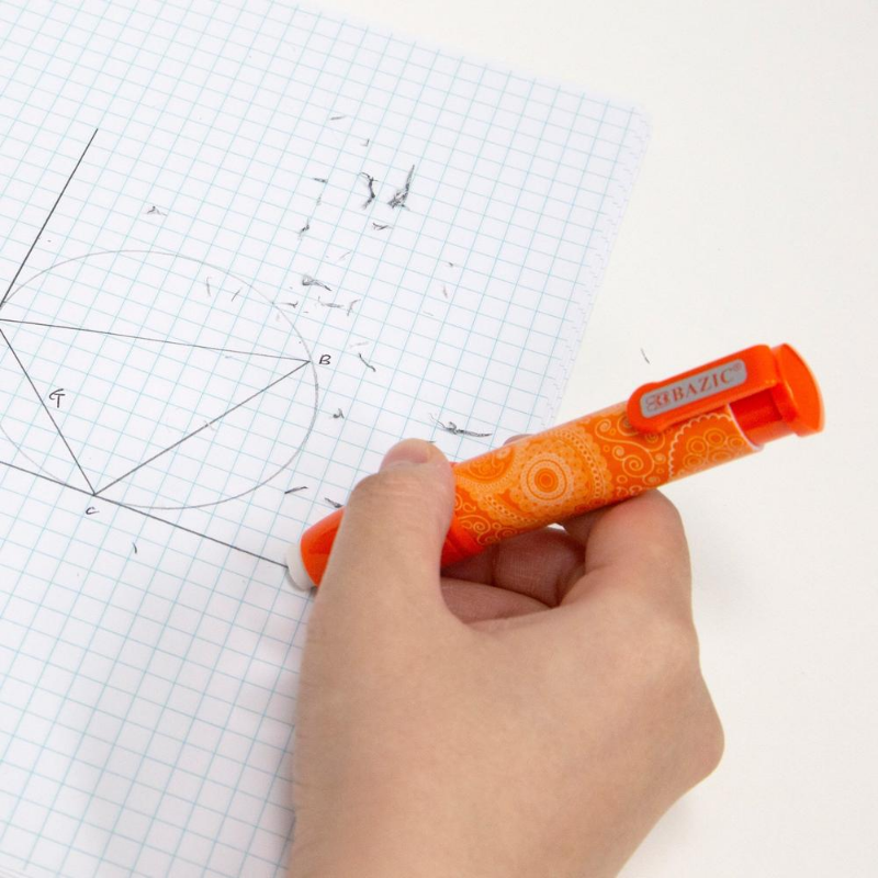 BAZIC Paisley Retractable Stick Erasers (2/Pack)
