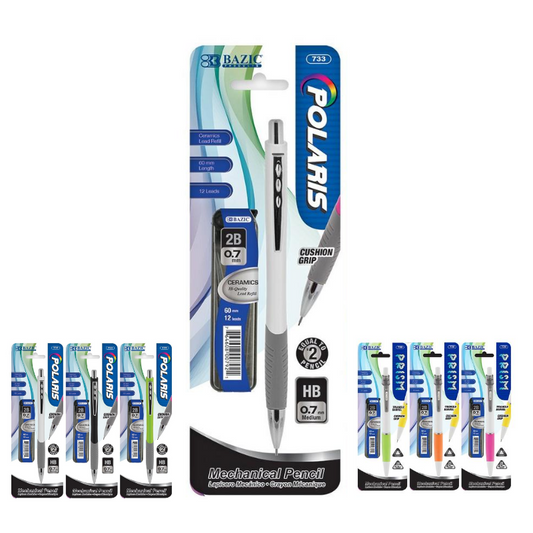 BAZIC Polaris 0.7mm Mechanical Pencil w/ Ceramics High-Quality Lead