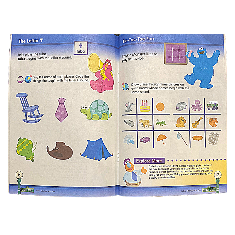 BAZIC Sesame Street Workbooks
