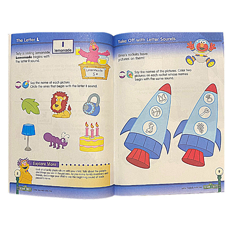 BAZIC Sesame Street Workbooks