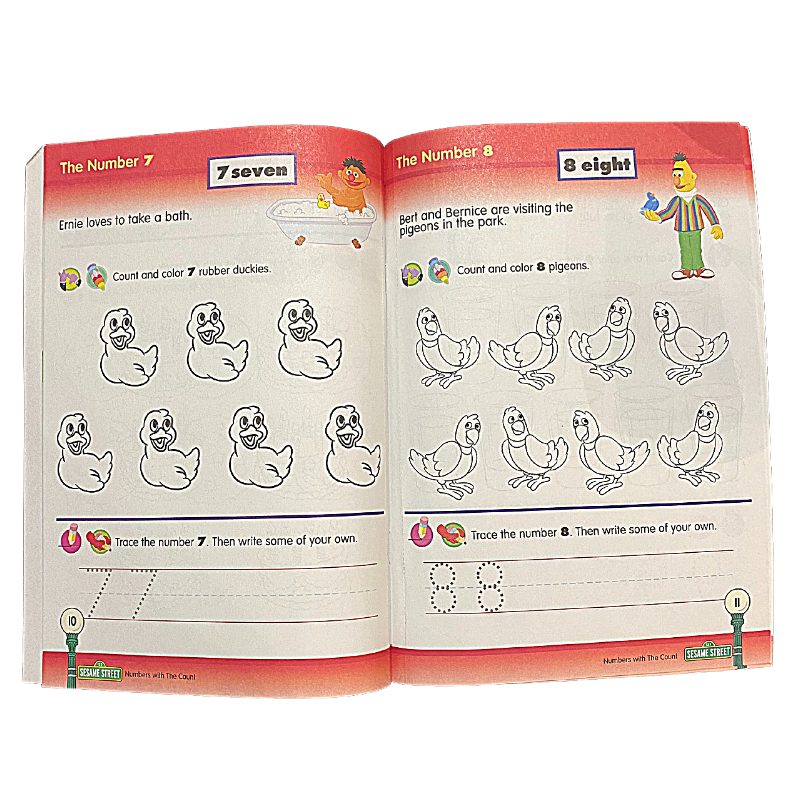 BAZIC Sesame Street Workbooks