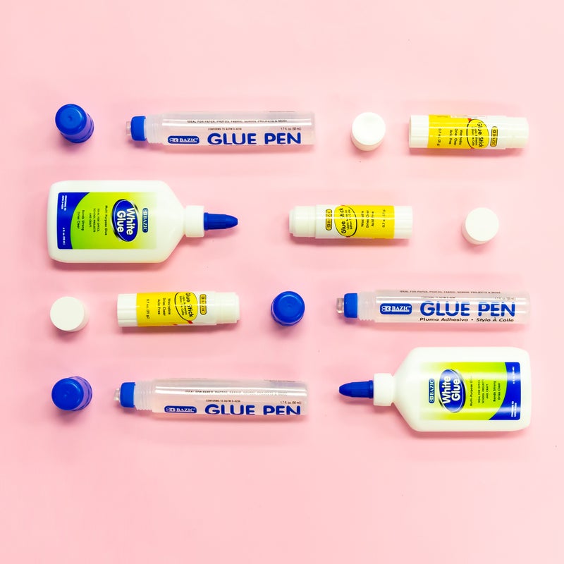 BAZIC 2.7oz / 80ml White Glue (2/Pack)