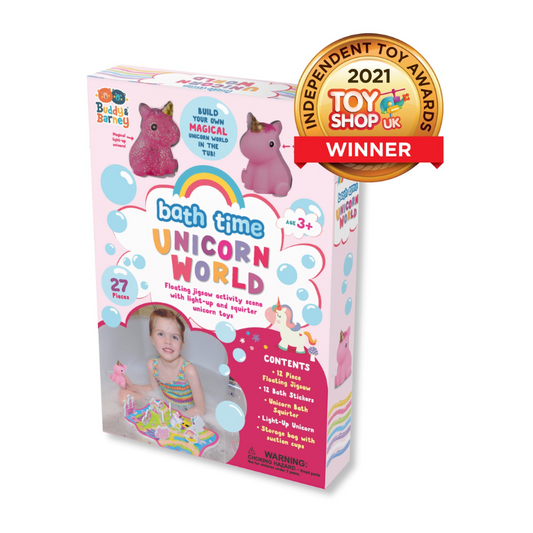 Buddy & Barney Bath Time Set - Unicorn World