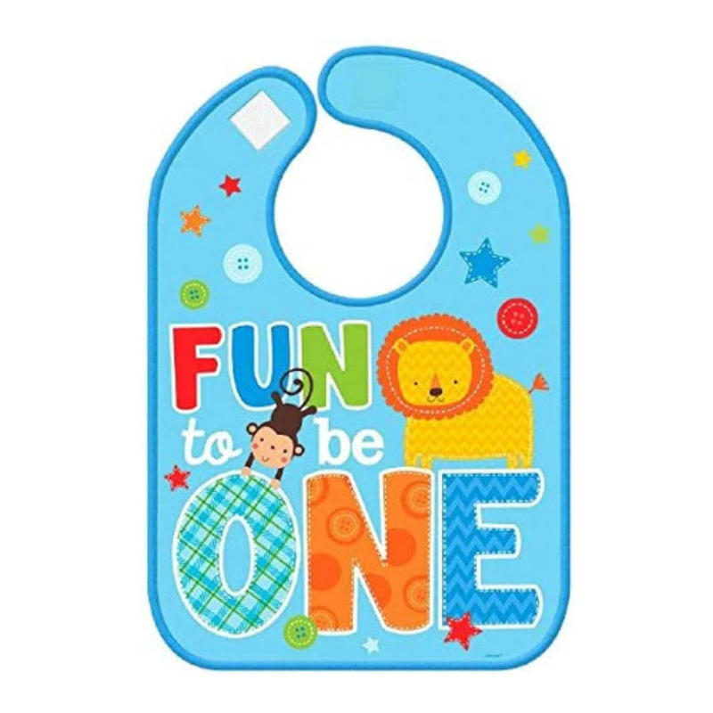 Fun To Be One Birthday Boy Bib