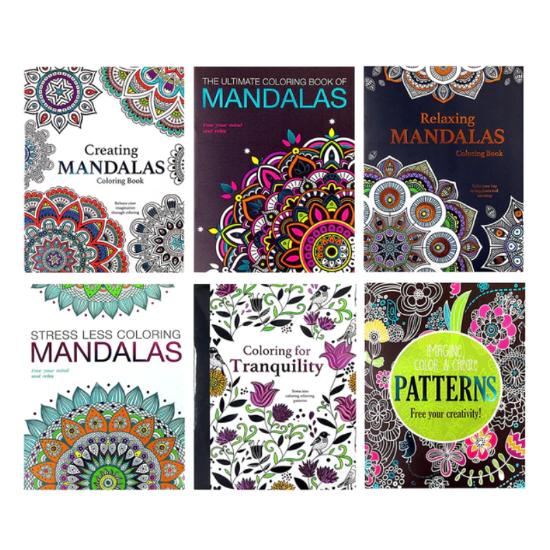 BAZIC Mandalas Colouring Book for Adults