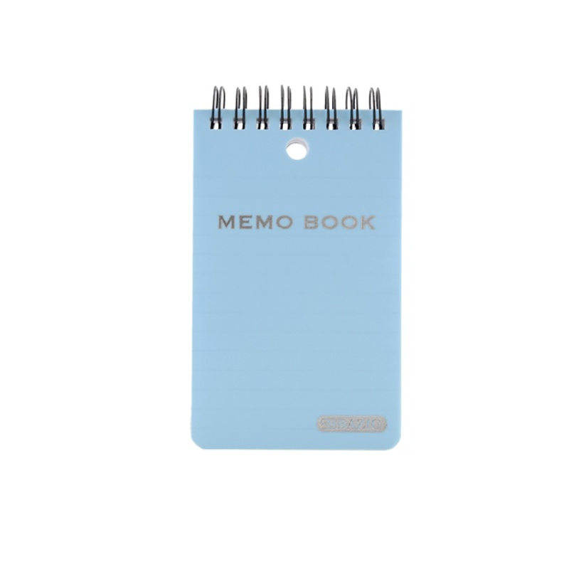 BAZIC 3" x 5" Poly Cover Top Bound Spiral Memo Book (100 Sheets)