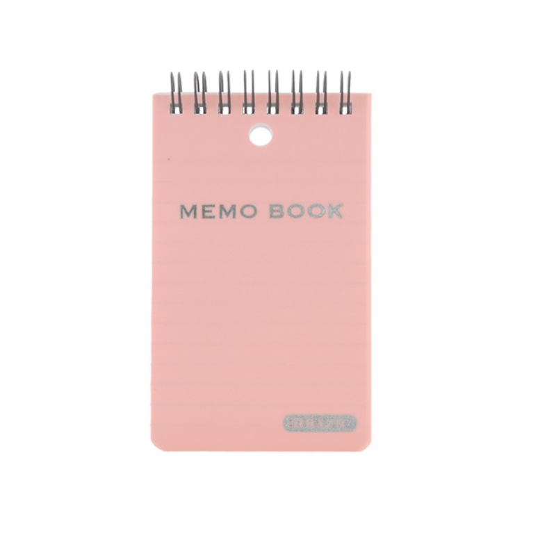 BAZIC 3" x 5" Poly Cover Top Bound Spiral Memo Book (100 Sheets)