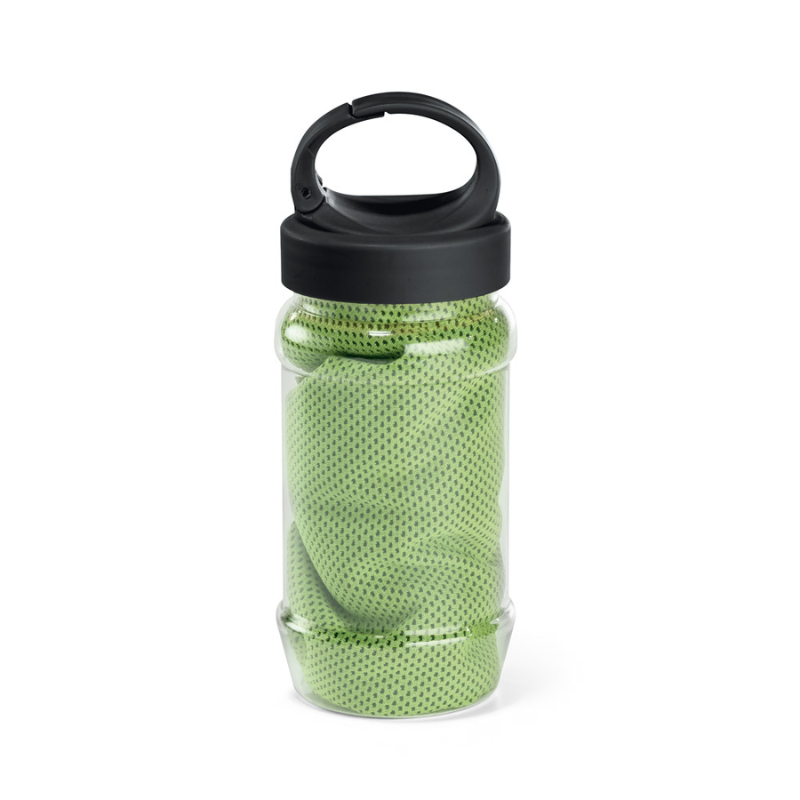 Bottle with Polyester Sports Towel