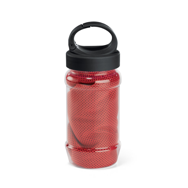 Bottle with Polyester Sports Towel