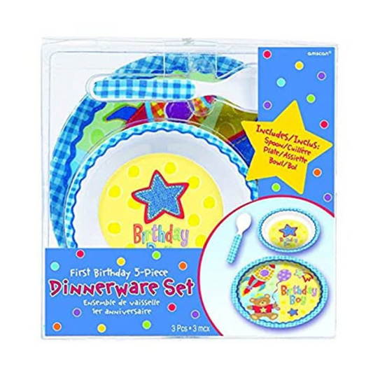 First Birthday 3pc Dinnerware Set