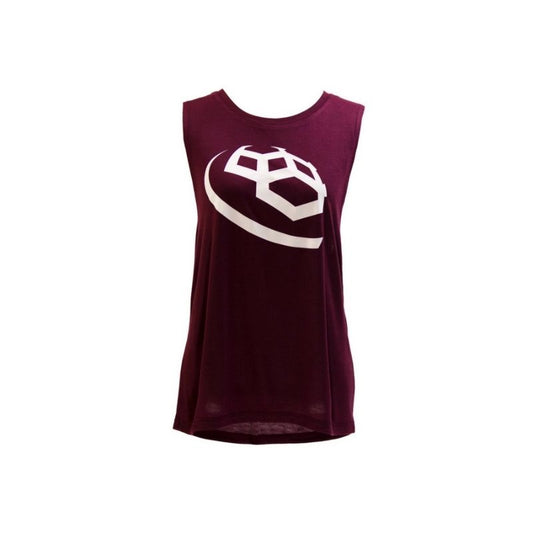 Deftment - Flowy Scoop Muscle Tank (M) - Maroon