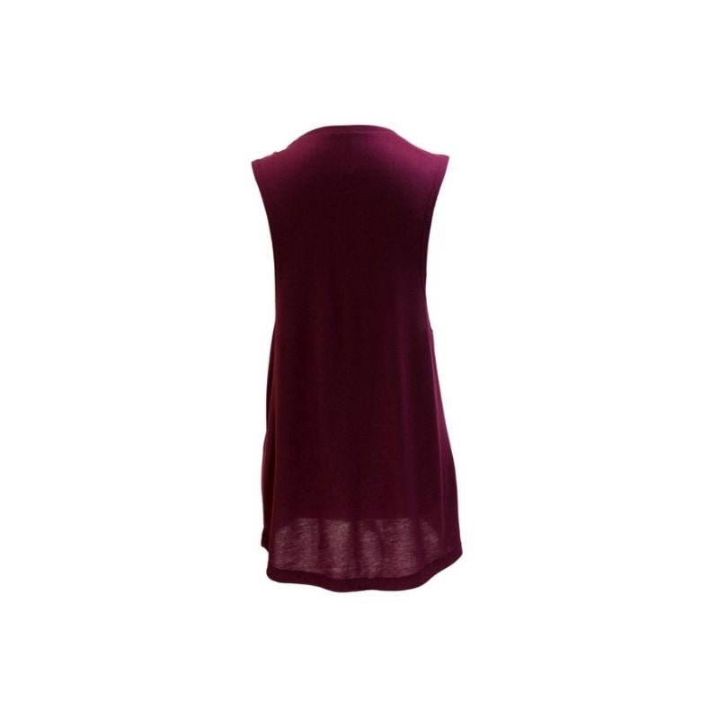Deftment - Flowy Scoop Muscle Tank (M) - Maroon