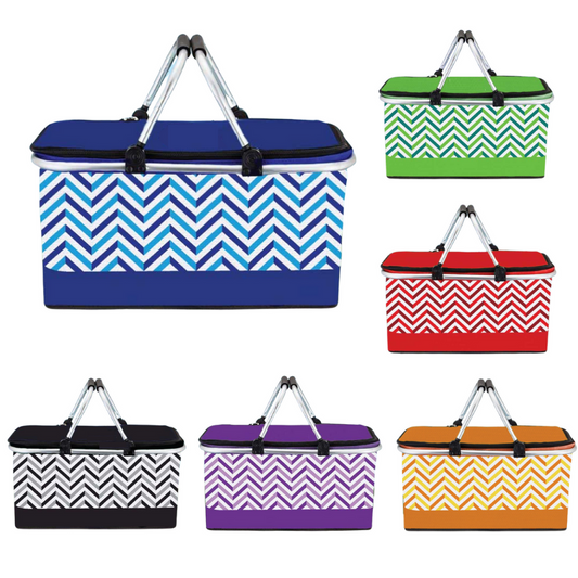 Chevron Folding Picnic Basket