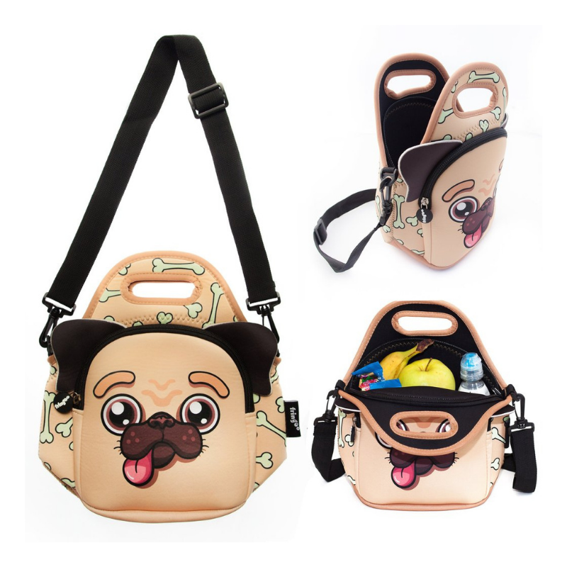 Fringoo Neoprene Lunch Bag - Pug