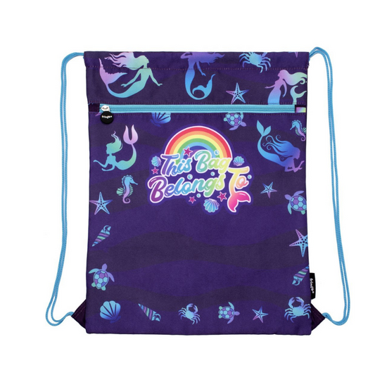 Fringoo Drawstring Bag - Purple Mermaids - (Not Personalised)