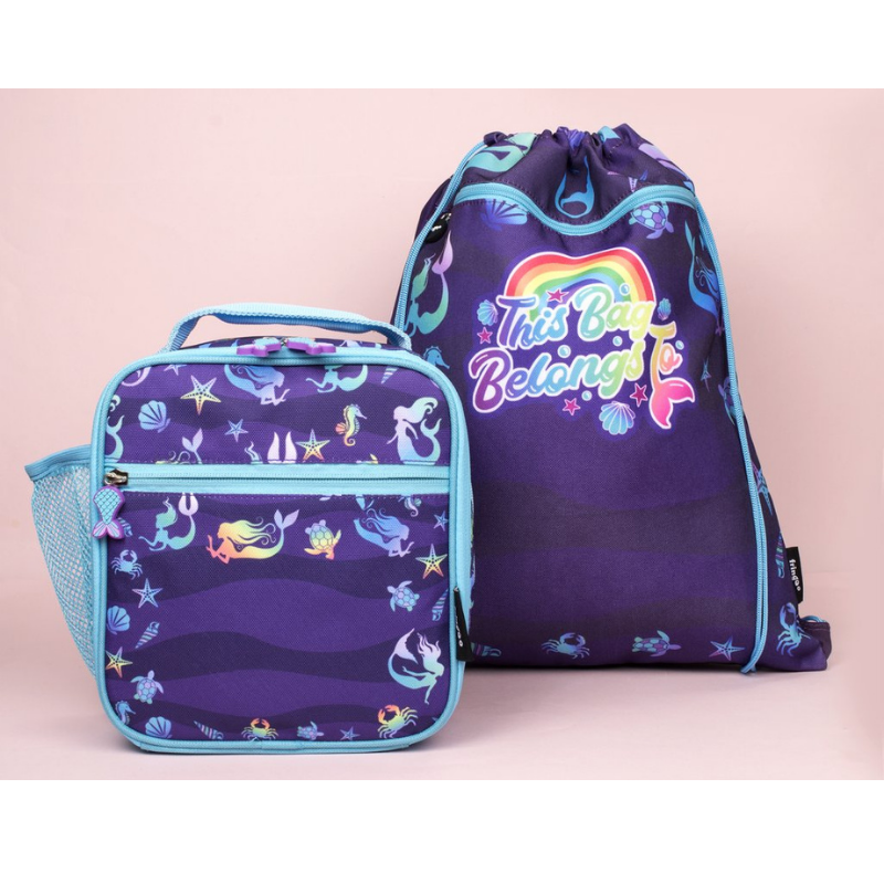 Fringoo Lunch Bag - Purple Mermaids -  (Not Personalised)