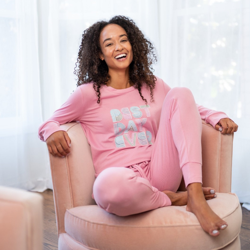 Hello Mello Best Day Ever Knit Joggers