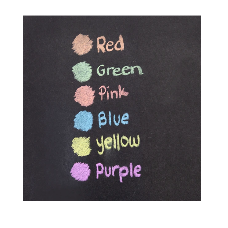 BAZIC 12 Color & 12 White Chalk w/ Eraser Set